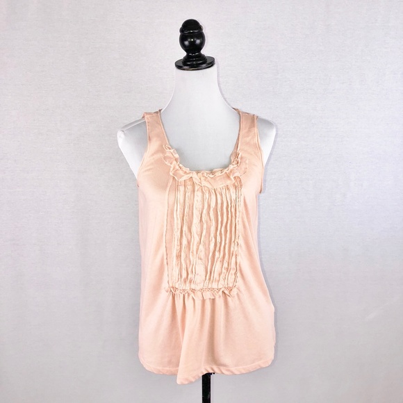 J.Crew peach tuxedo front tank top - Picture 1 of 8